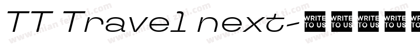 TT Travel next字体转换